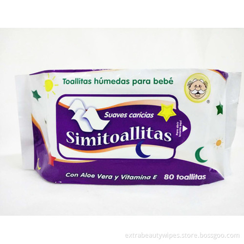 Lingettes humides pour emballage tissulaire avec couvercle en plastique